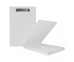 Aluminum Storage Clipboard - White